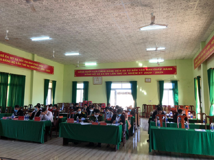 Xa Ea Wy to chuc ky hop thu 3 HĐND, khoa X, nhiem ky 2021-2026 3